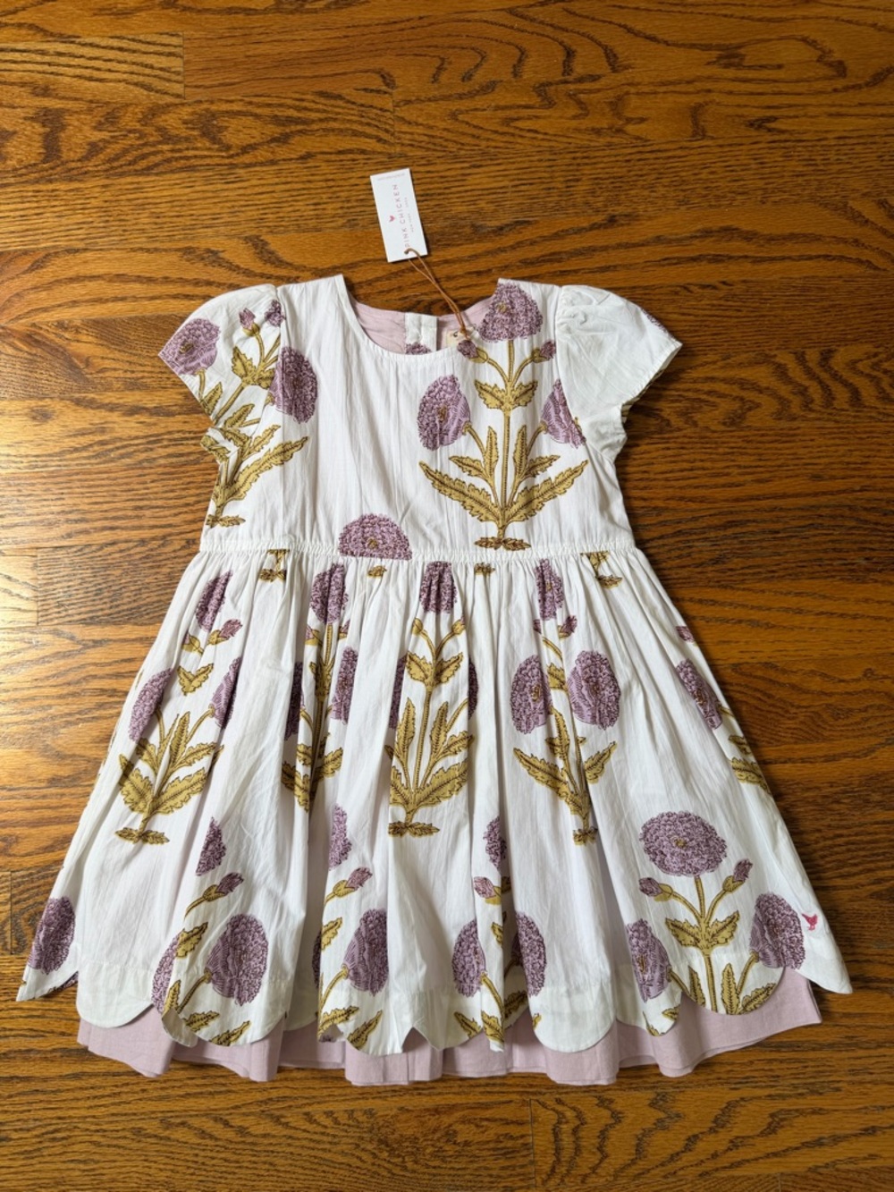 Pink Chicken girls marisol dress, lavender dandelion, NWT, 3Y